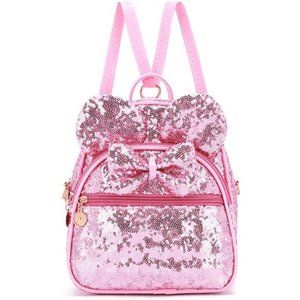 KL928 Girls Bowknot Polka Dot Cute Mini Backpack Small Daypacks Convertible